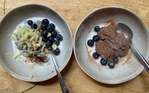 diabetes friendly recipe, diabetic and glucose friendly, chia seeds, pudding, blueberries, chocolate